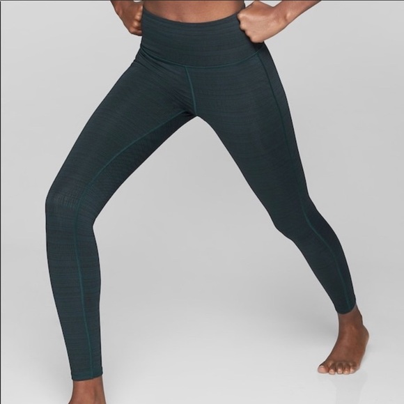 Athleta Pants - EUC ATHLETA HIGH RISE JACQUARD CHATURANGA TIGHT S